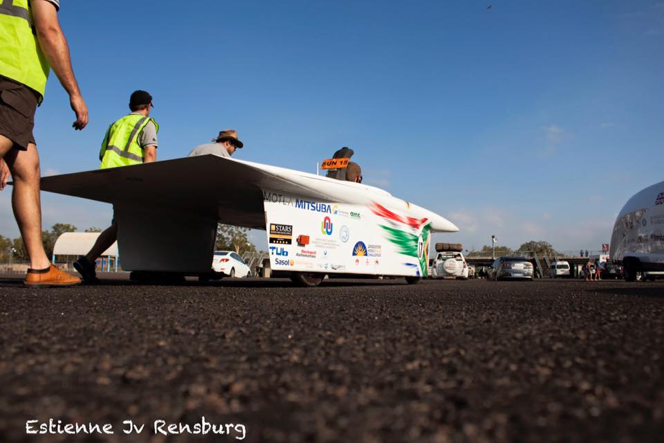 NWU Solar Car in motion