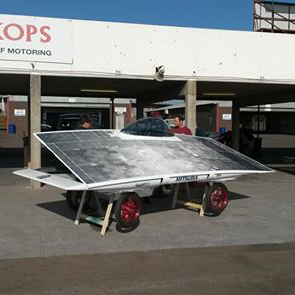 NWU Solar Car scrutineering at Zwartkops 