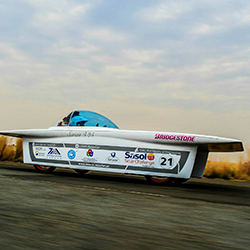 NWU Solar Car in motion