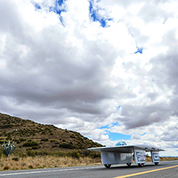 NWU Solar Car: Sirius X25 en route